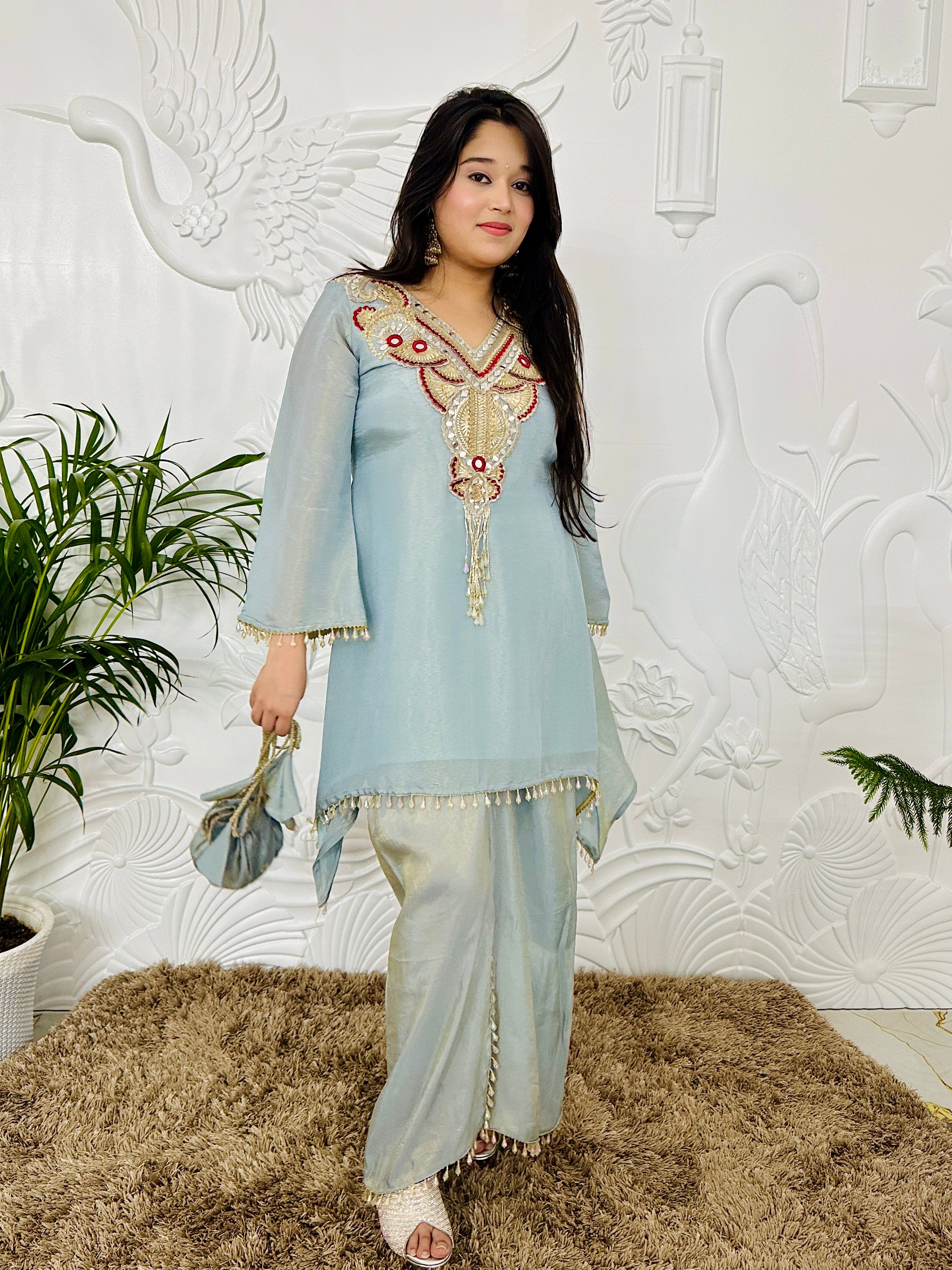 Nazia  - Grey Indo-Western