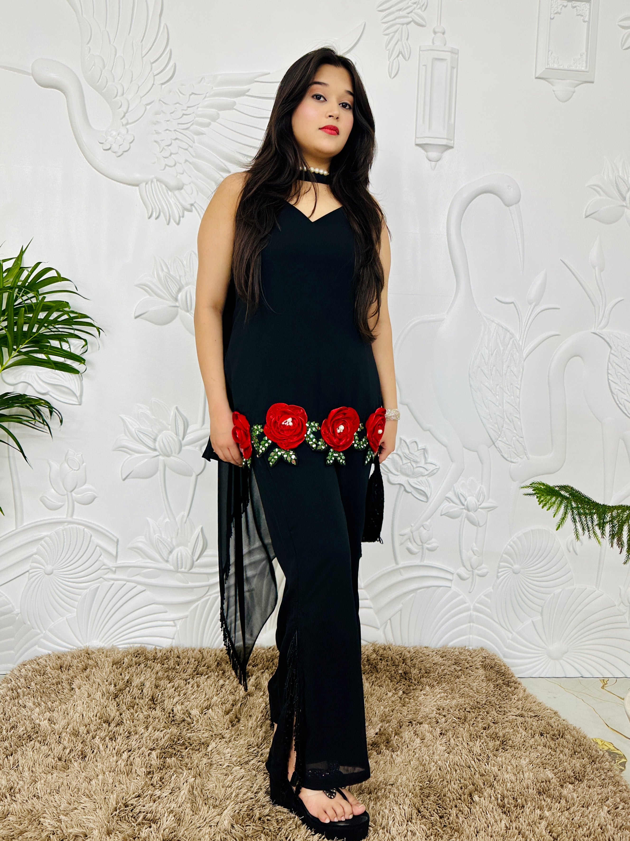 Kaira - Black Indo-Western Beauty