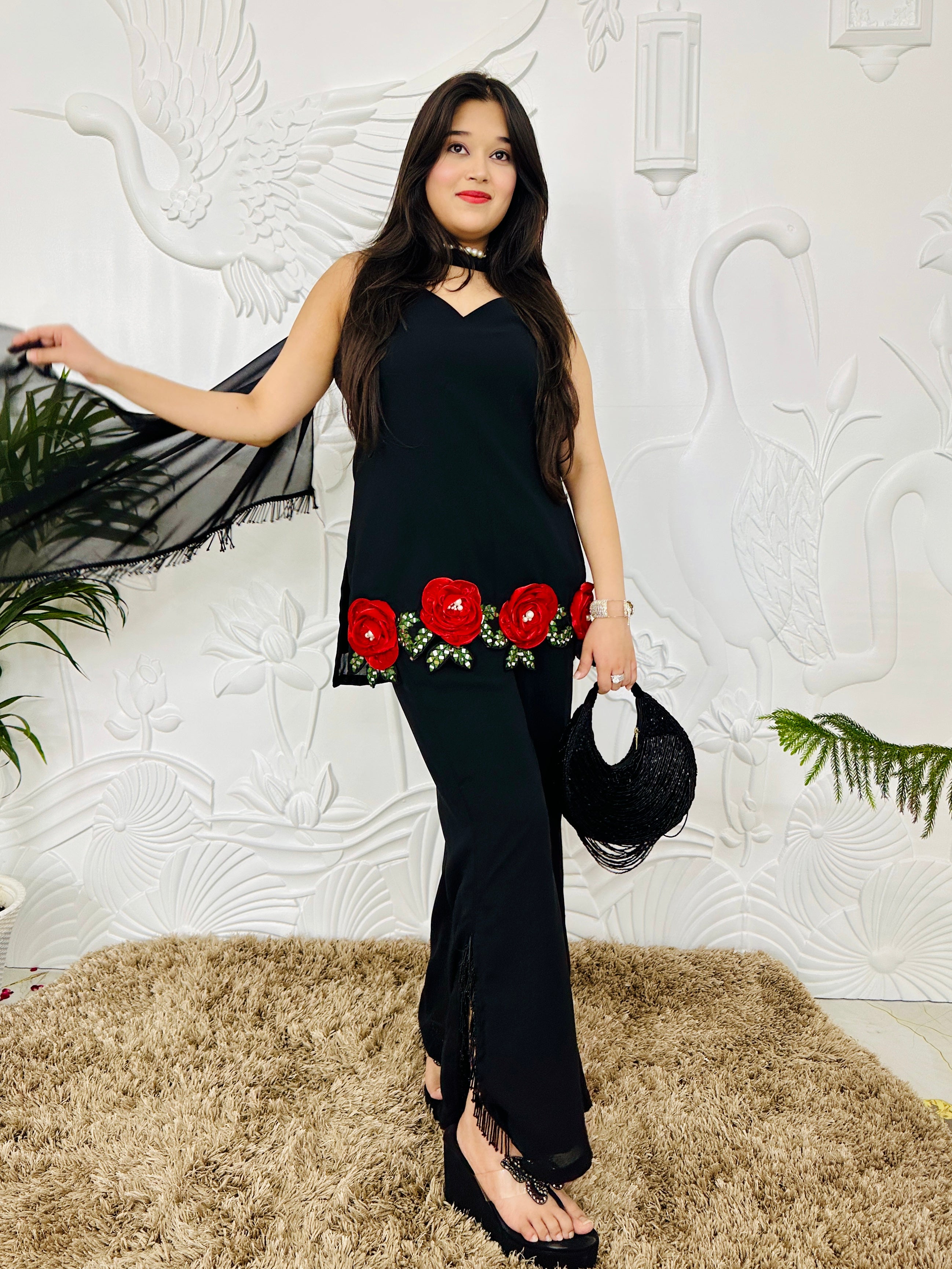 Kaira - Black Indo-Western Beauty