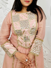 Noora - Peach Designer Co-ord Set