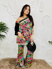 Julia - Black Designer Co-ord Set
