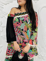 Julia - Black Designer Co-ord Set