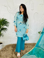 Mishba - Blue 3D Designer Suit