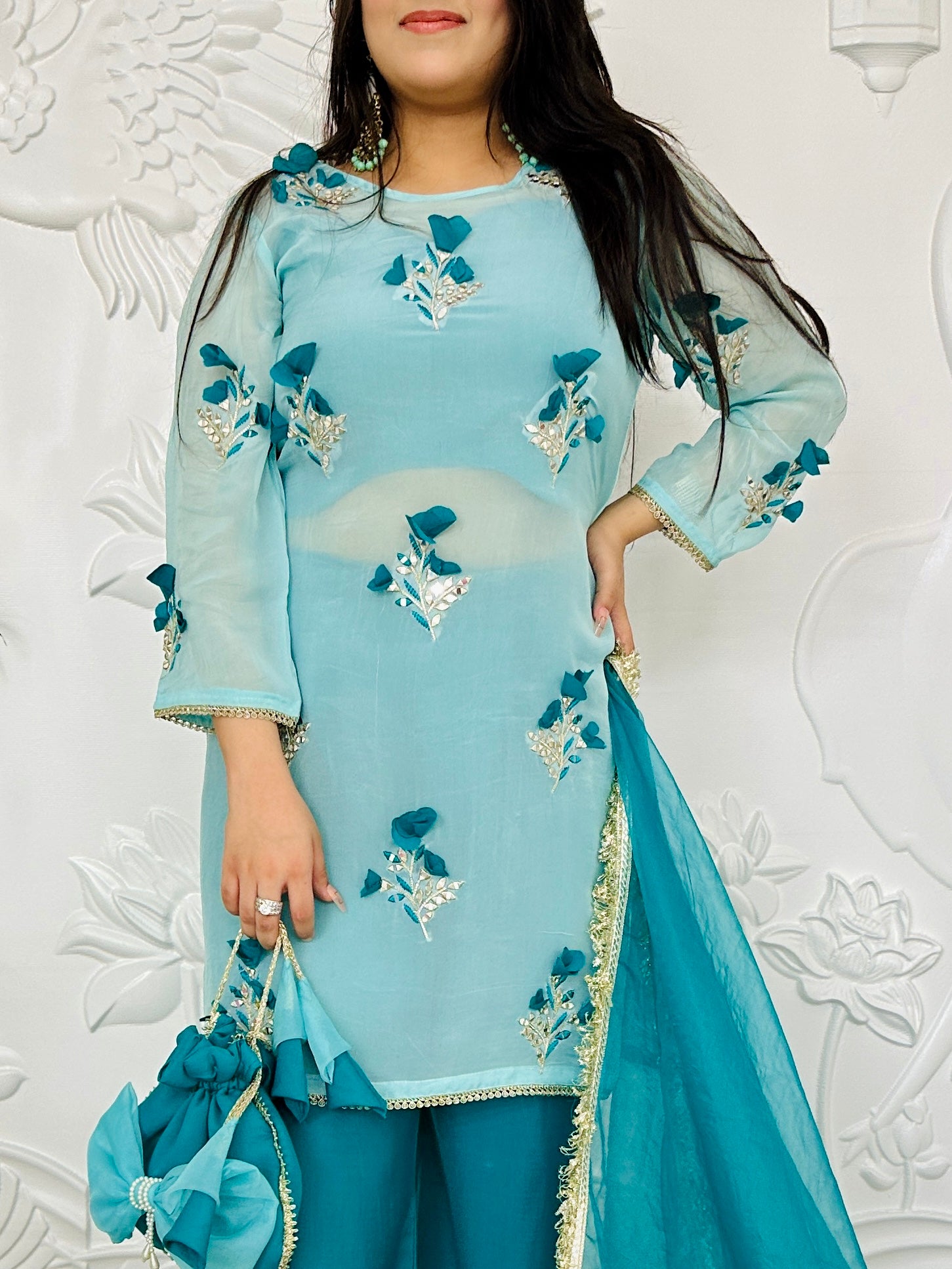 Mishba - Blue 3D Designer Suit