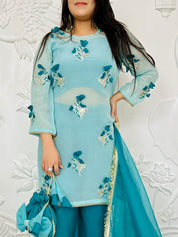 Mishba - Blue 3D Designer Suit