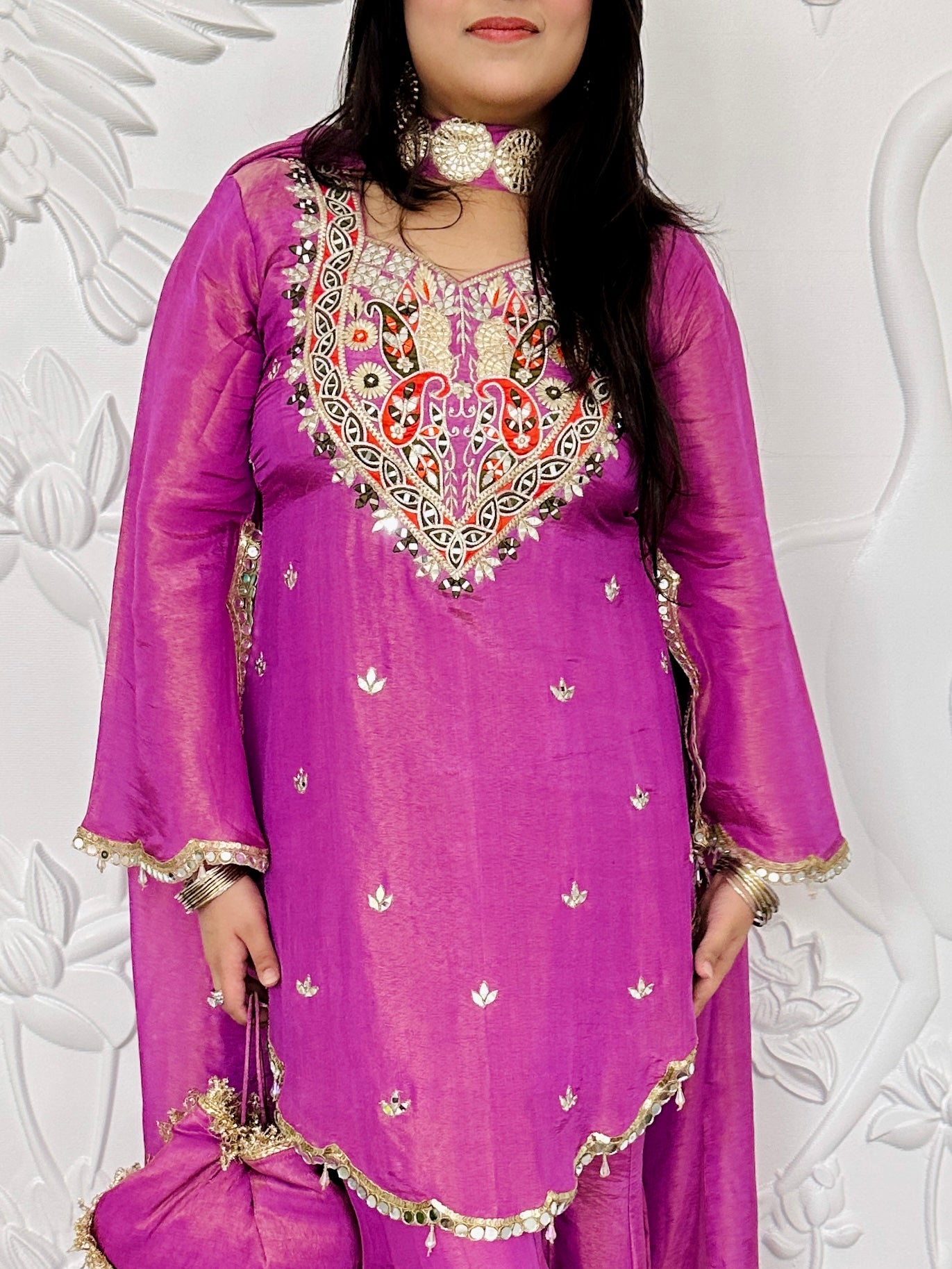 Raha - Purple  Sharara Suit