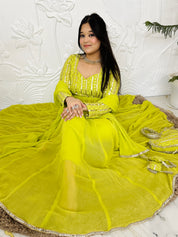 Alina - Green Anarkali