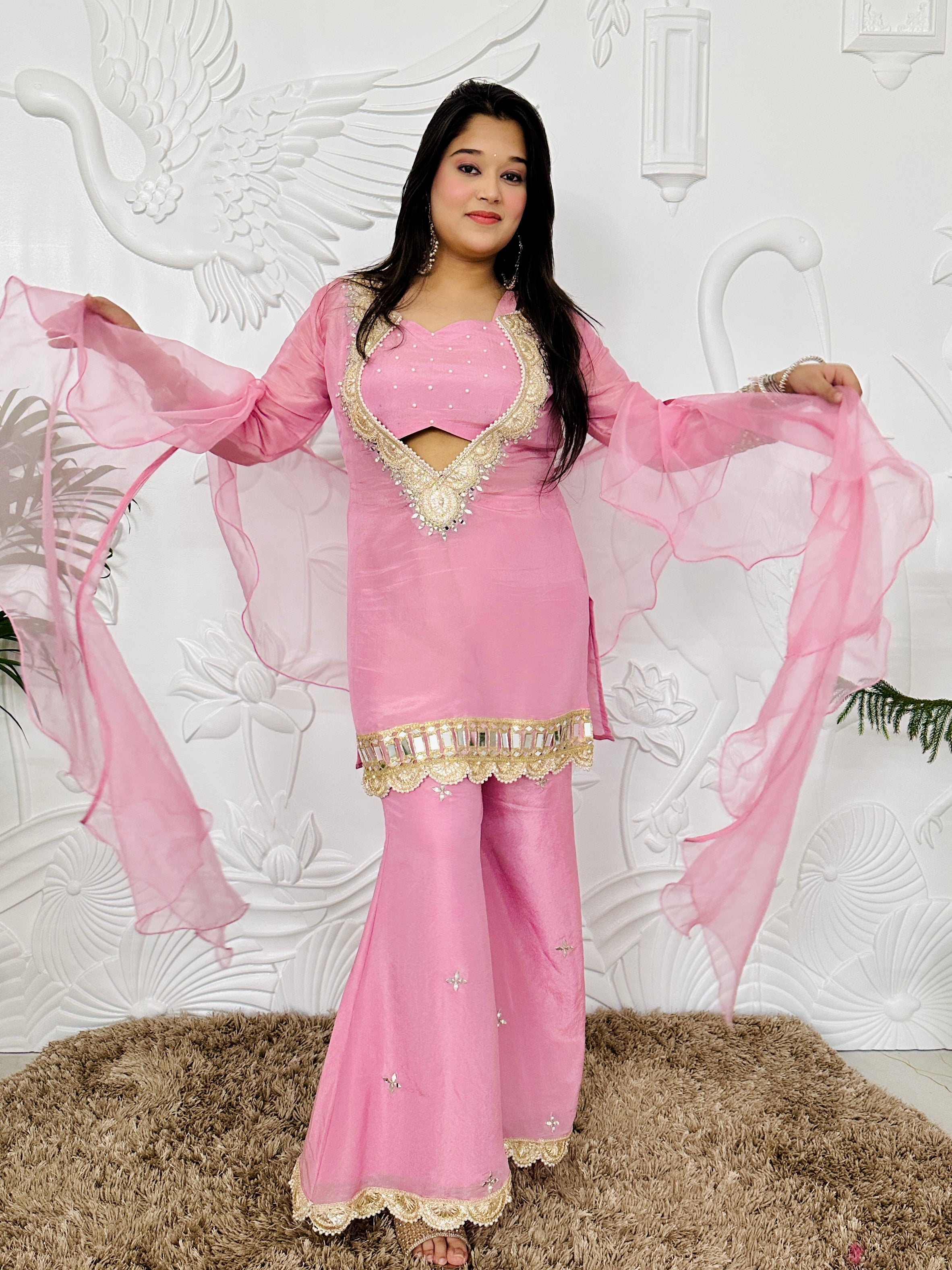 Ayesha - Blush Pink Sharara
