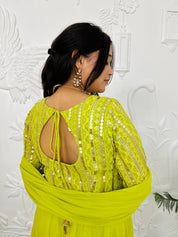 Alina - Green Anarkali
