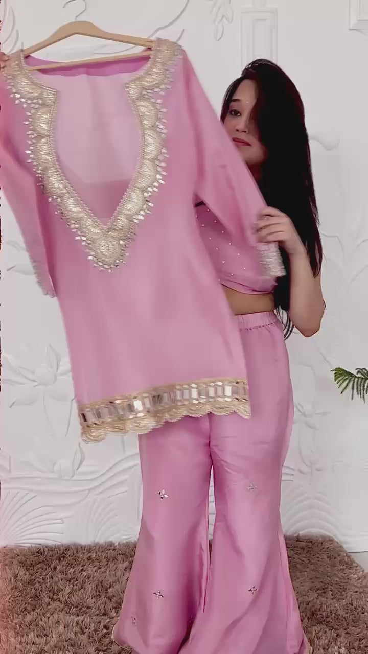 Ayesha - Blush Pink Sharara