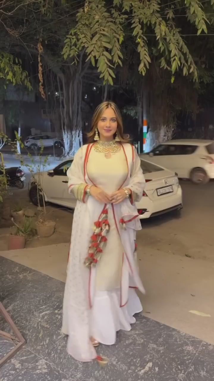 Ireesha - Ivory Sharara Suit
