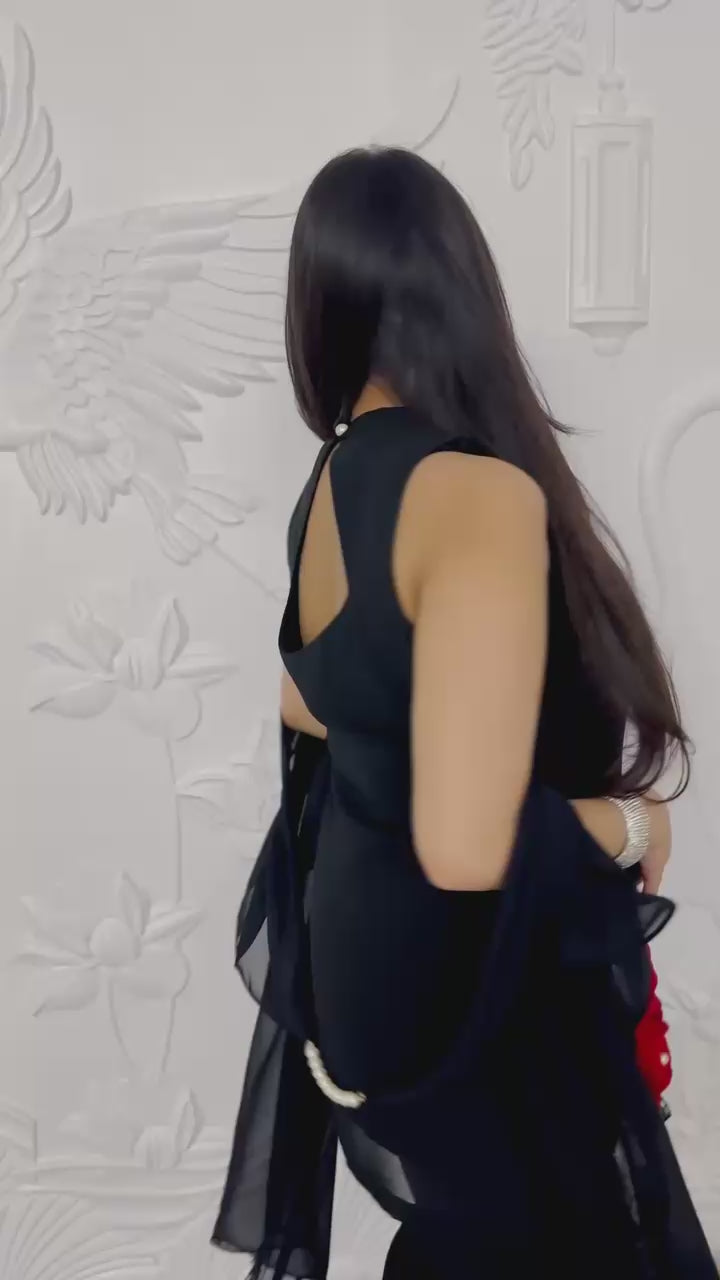 Kaira - Black Indo-Western Beauty