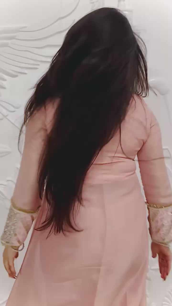 Noora - Peach Designer Co-ord Set