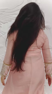 Noora - Peach Designer Co-ord Set