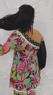 Julia - Black Designer Co-ord Set